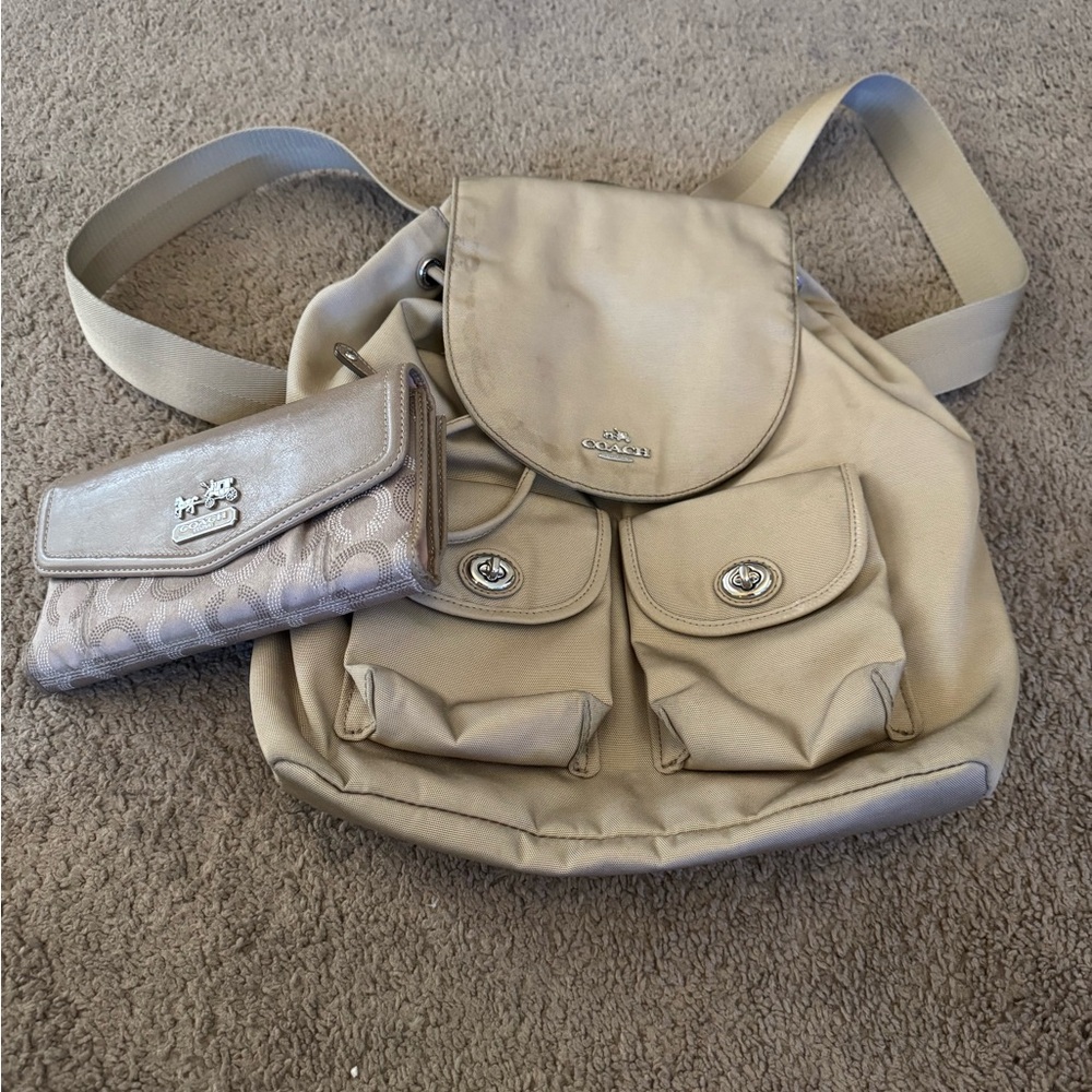 Coach Nylon Backpack & Wallet Bundle - Picture 2 of 13